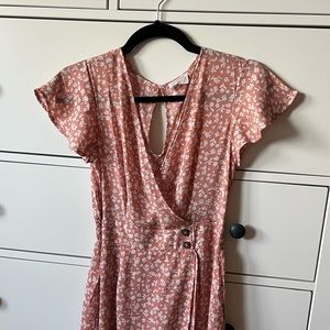 Pink Floral Maxi Dress
